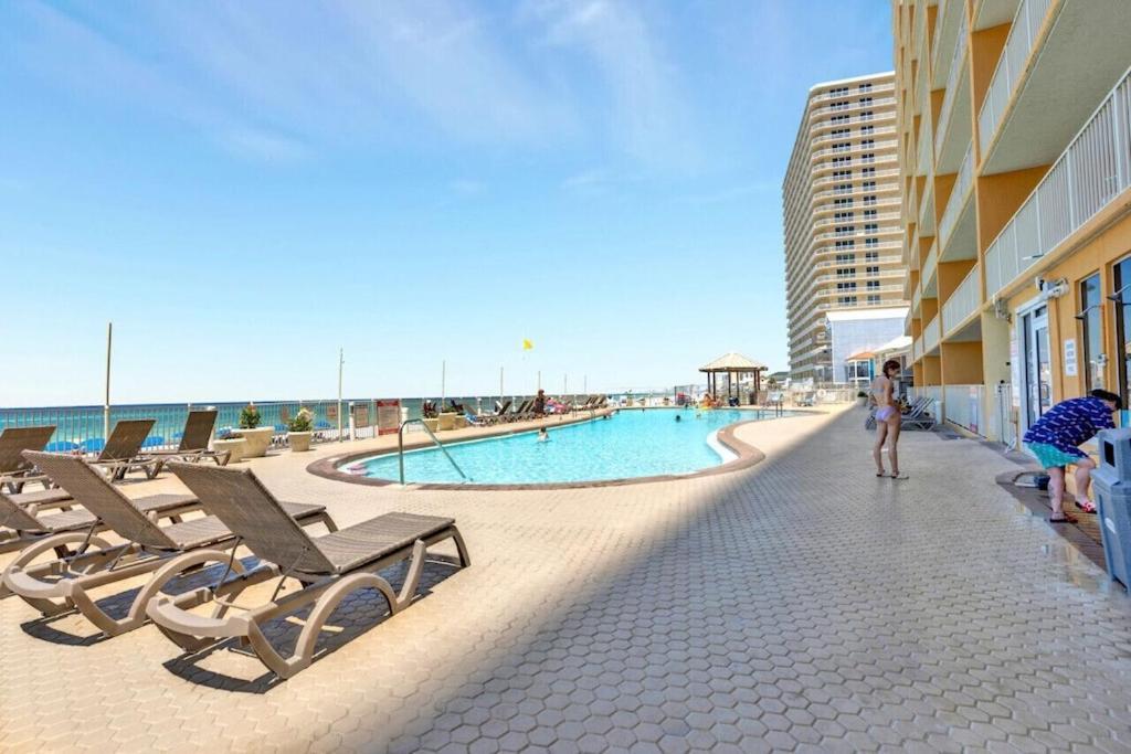 Treasure Island 707 - Gulf Front, Sunset Views, Heated Resort Pool & Hot Tub! Panama City Beach Exterior photo